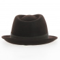 Trilby Unity Waterproof Brown Wool Felt Hat - Traclet