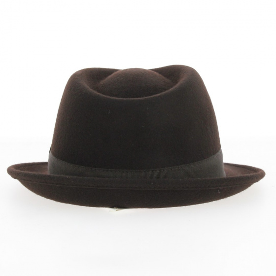 Chapeau Trilby Unity Feutre Laine Marron Imperméable - Traclet Chapeau Trilby Unity Feutre Laine Marron Imperméable - Traclet