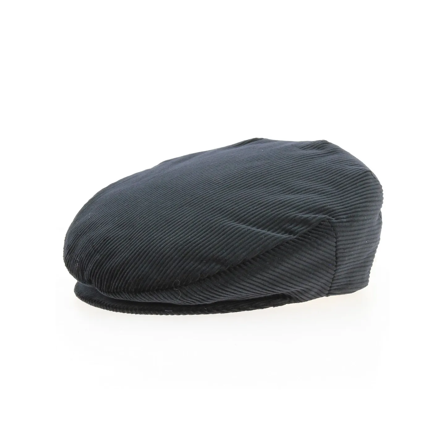 Casquette Plate Must Velours Côtelé Noir - Mtm