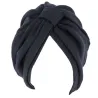 Turban Sophie Chimiothérapie Coton Noir - Traclet t Reference : 17153| Chapellerie Traclet