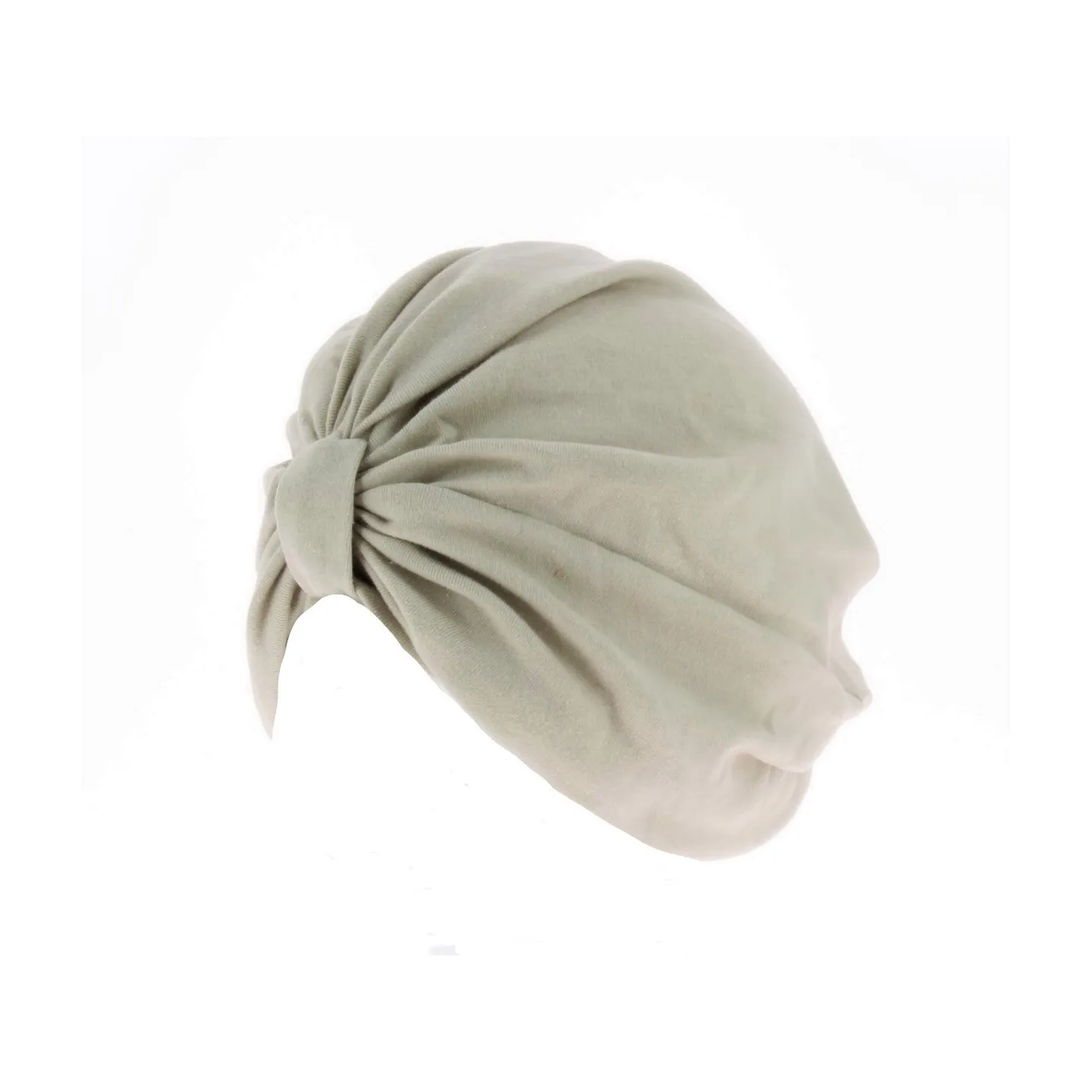 Light taupe chemotherapy turban Reference: 3619 | Traclet Hat Shop