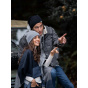 Paris Black Oversized Beanie made in France - Pipolaki