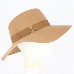 Camille wool felt capeline Camel - Traclet