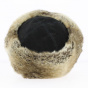 Toque Ivanova Leather & Faux Fur Black - Traclet