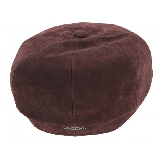 Stetson Longreach Hatteras Plum Leather Cap