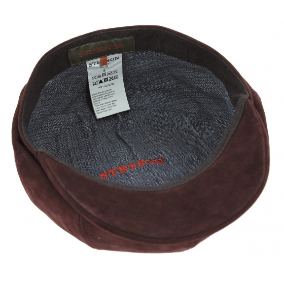 Stetson Longreach Hatteras Plum Leather Cap