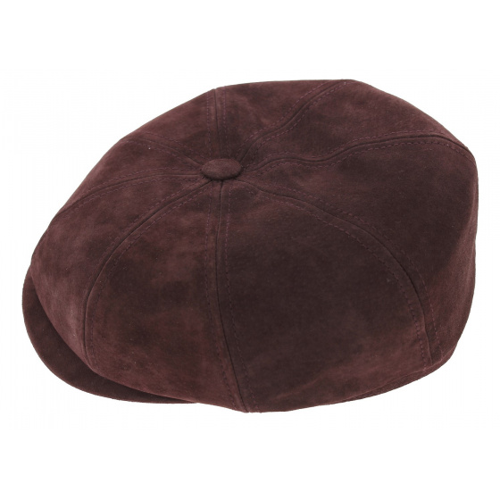 Casquette Hatteras Longreach Cuir Prune - Stetson
