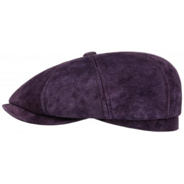 Stetson Longreach Hatteras Plum Leather Cap