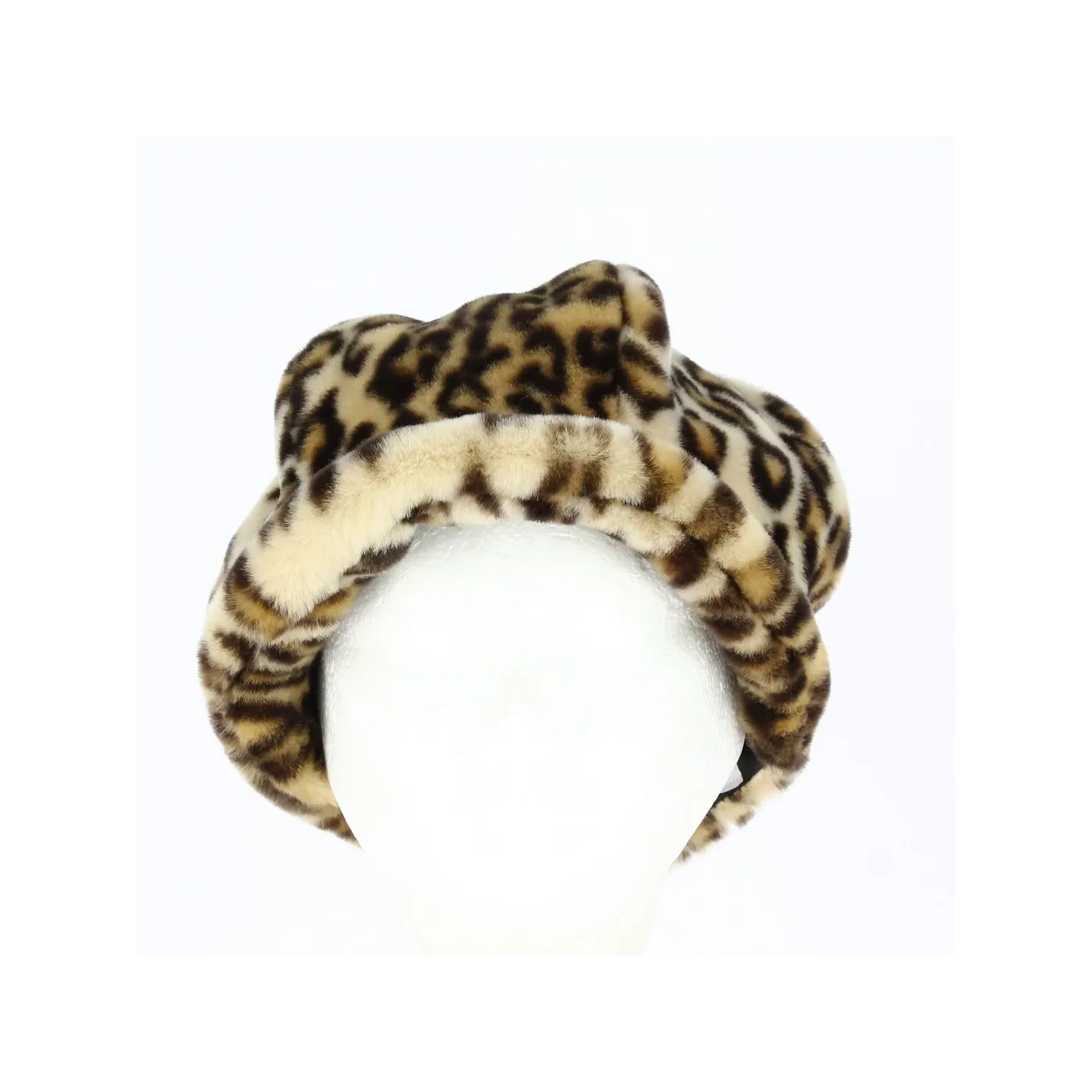 Newsboy Style Cap Liliya Faux Fur Beige - Traclet Reference : 4386 | Traclet Hat Shop