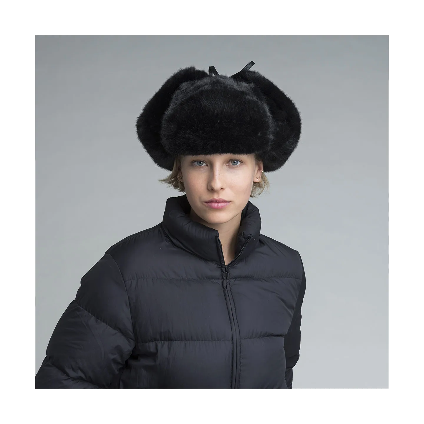 Chapka fausse fourrure Noir - Kangol