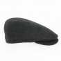 Flat Cap Daffy Black Wool - Traclet