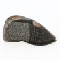 Flat Cap Oxford Patchwork Wool Brown and Green - Traclet