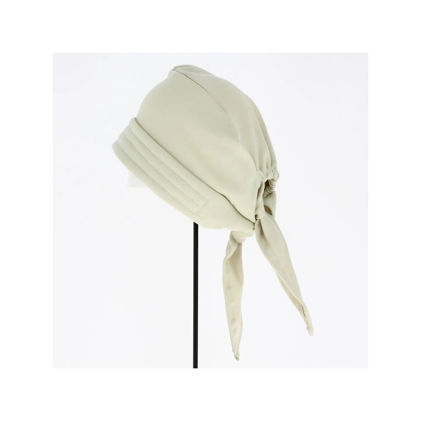 Turban Foulard Chimiothérapie Coton Beige - Traclet