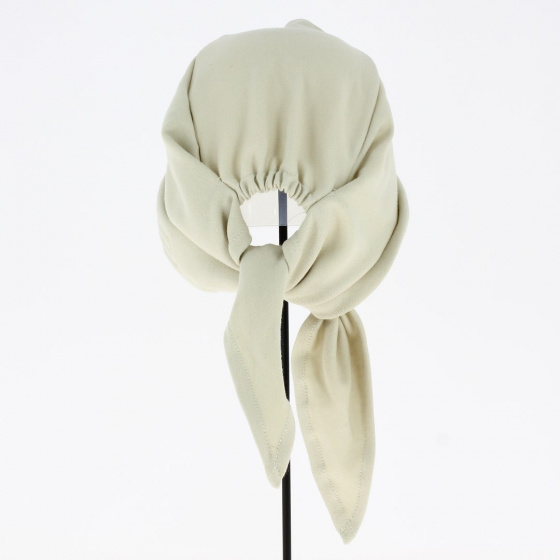 Turban Foulard Chimiothérapie Coton Beige - Traclet