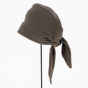 Brown Cotton Turban Scarf - Traclet