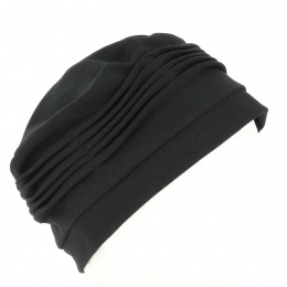 Black cotton chemotherapy cap - Traclet