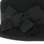 Capeline casquette en feutre noir - Traclet