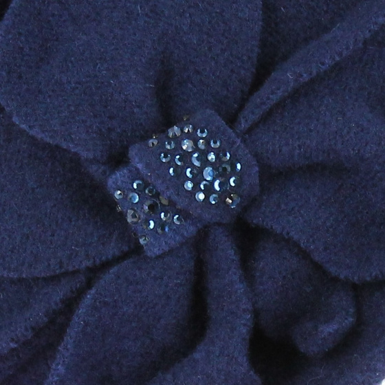 Chapeau Cloche Zaus Feutre Laine Marine - Traclet Chapeau Cloche Zaus Feutre Laine Marine - Traclet