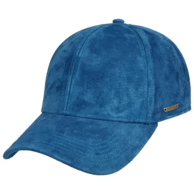Casquette Baseball Louisville Cuir Bleu - Stetson