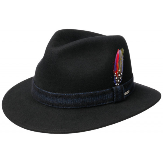 Traveller Wool & Cashmere Hat Black - Stetson