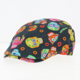 Casquette Plate Skull Noir - Flechet