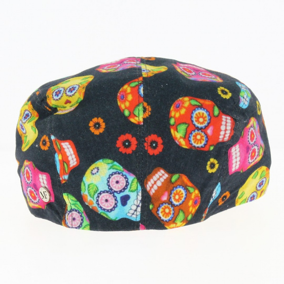 Casquette Plate Skull Noir - Flechet
