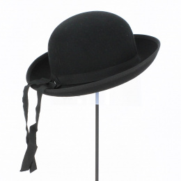 Breton hat Felt Wool Child Black - Traclet