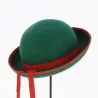 Chapeau Breton Feutre Laine Vert et Rouge - Traclet