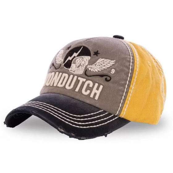 Casquette Baseball Rock Xavier Grise & Jaune - Von Dutch Casquette Baseball Rock Xavier Grise & Jaune - Von Dutch