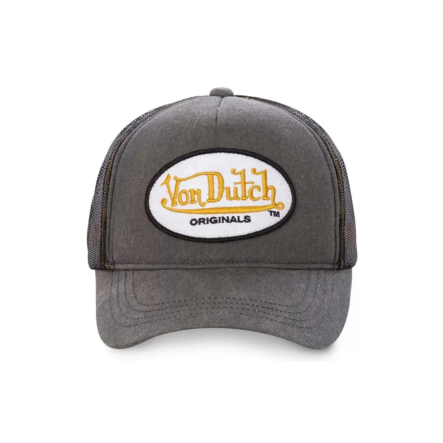 Casquette Baseball Crew Grise - Von Dutch   Reference : 17233 | Chapellerie Traclet