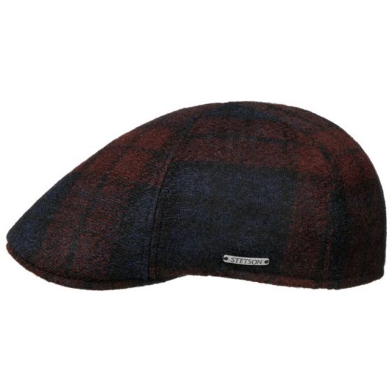 Texas Check Wool Gatsby Cap - Stetson