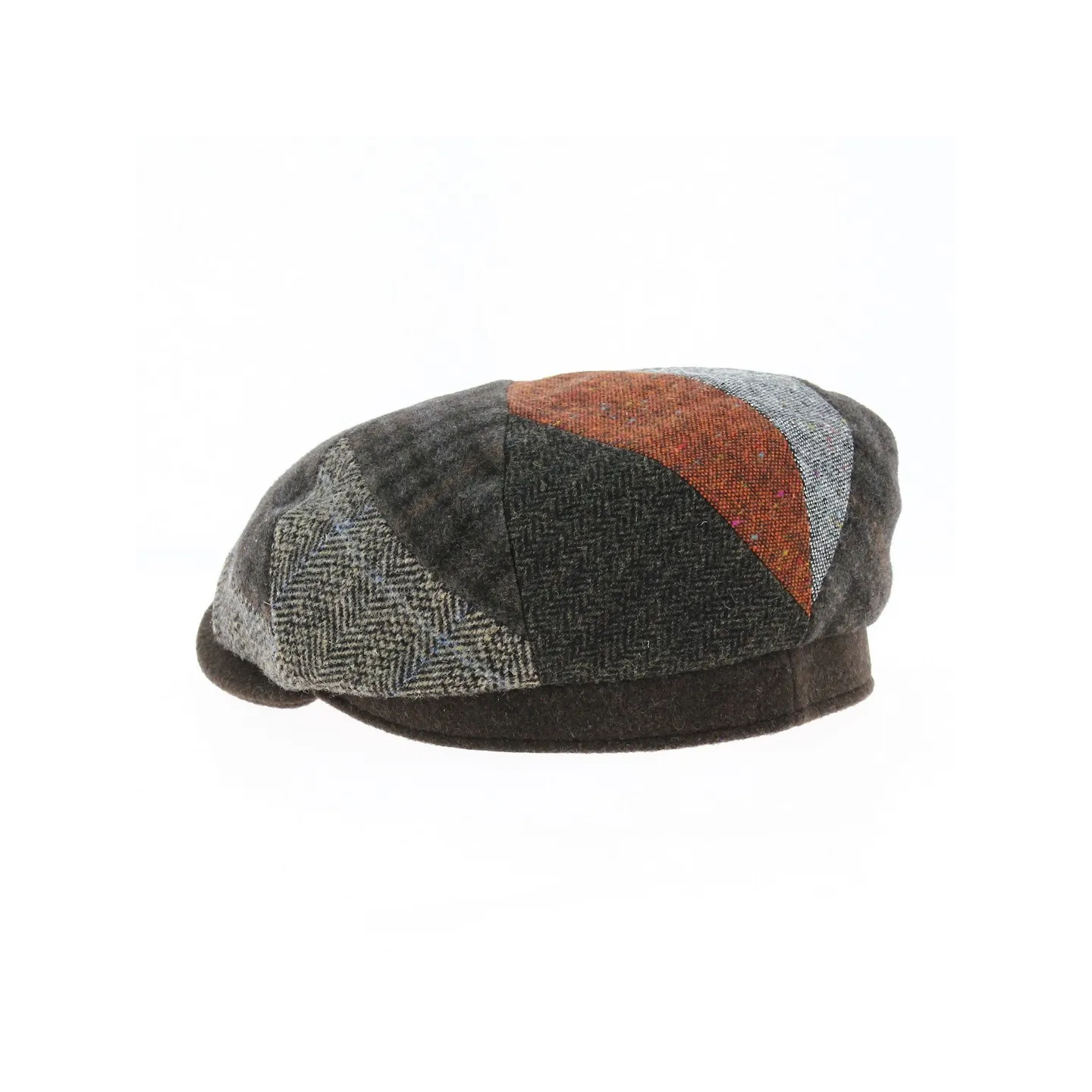Houston Patchwork Brown Cap - Crambes