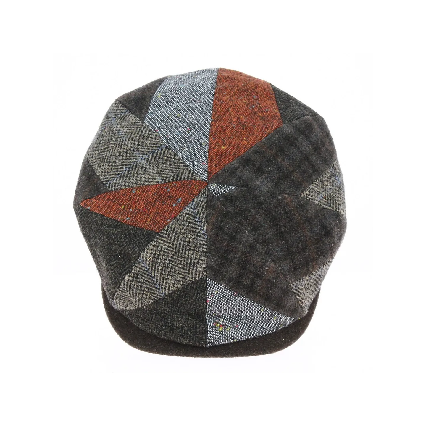 Houston Patchwork Brown Cap - Crambes
