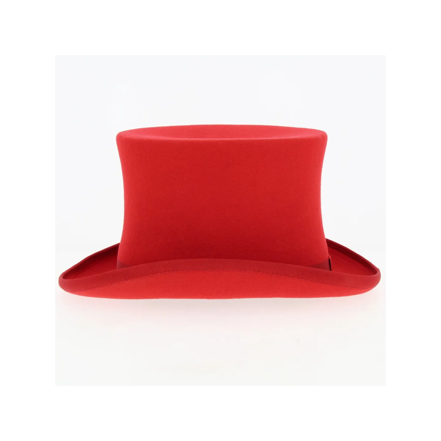 Chapeau Haut De Forme Feutre Laine rouge Pavot - Traclet