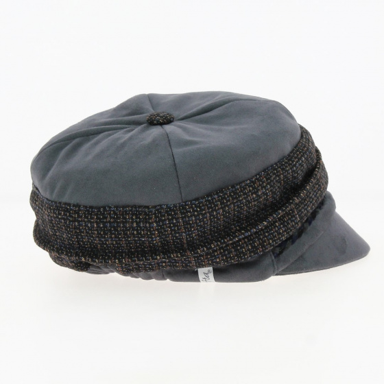 Gavroche Newport Cub Grey & Brown Cap - Taffta