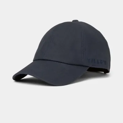 Baseball Cap Wax Cotton Navy - Tilley