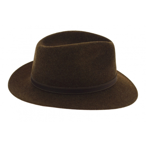 Brown Aussie Woolfelt Traveller Hat - Stetson