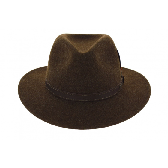 Chapeau Traveller Aussie Woolfelt Marron - Stetson Chapeau Traveller Aussie Woolfelt Marron - Stetson