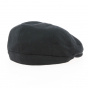 Black Wool & Cashmere Flat Earflaps - Aussie Apparel