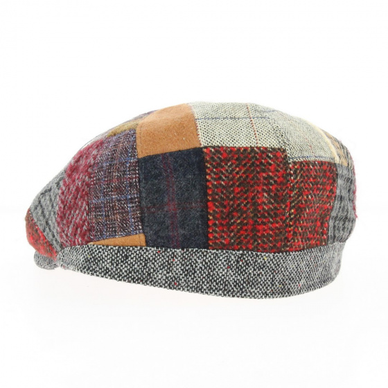 Tadoussac Wool Patchwork Flat Cap - Aussie Apparel