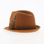 Trilby Gain Felt Wool Caramel Hat - Brixton