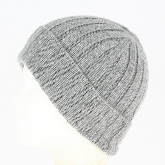 Cuffia Cashmere Beanie Grey- Traclet
