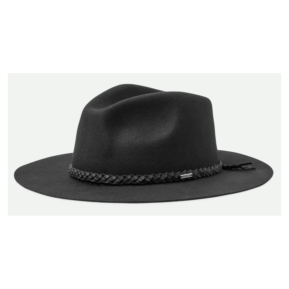 Fedora Messer Western Felt Hat Black - Brixton ref 17270