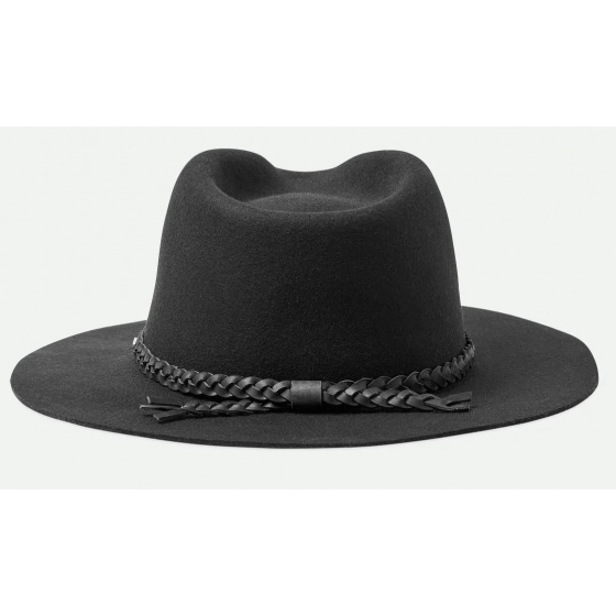 Chapeau Fedora Messer Western Feutre Noir - Brixton