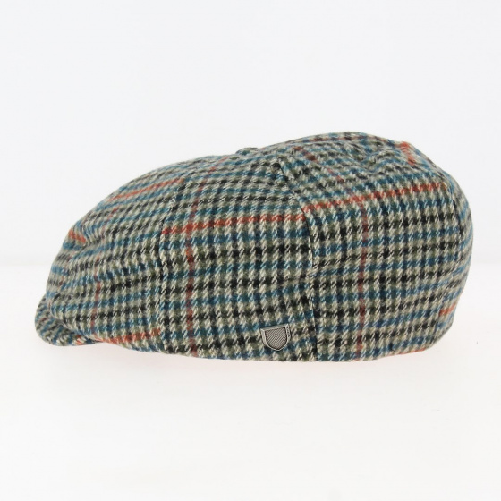 Gavroche Brood Joe Blue Houndstooth Cap Green - Brixton