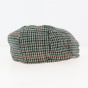 Gavroche Brood Joe Blue Houndstooth Cap Green - Brixton