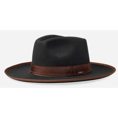 Chapeau Fedora Reno Feutre Noir - Brixton  réf 17284