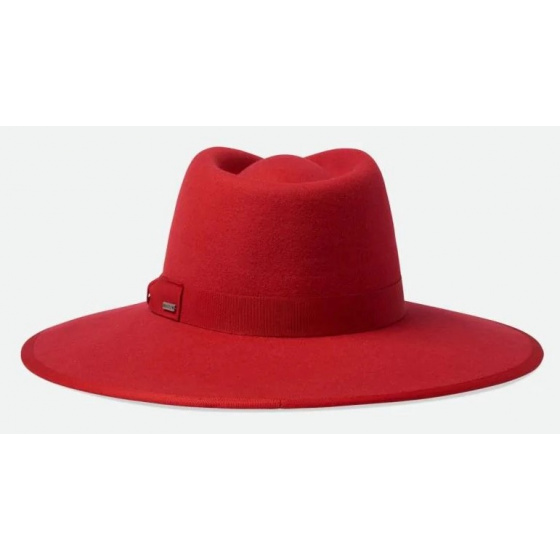 Jo Rancher Red Felt Traveler Hat - Brixton