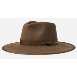 Fedora Jo Rancher Brown Felt Hat - Brixton