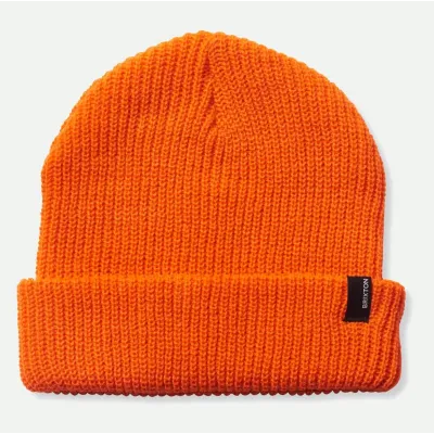 Heist Orange Knit Cap - Brixton